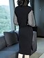 preiswerte Kleider für die Arbeit-Damen Übergrössen Street Schick Lantern Sleeve Baumwolle Strickware Kleid - Gespleisst, Einfarbig Knielang