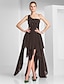 cheap Special Occasion Dresses-A-Line One Shoulder Asymmetrical Chiffon Dress with Beading / Ruched by TS Couture®