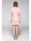 cheap Women&#039;s Dresses-Women&#039;s Daily Going out Sheath Dress - Solid Colored Print Summer Cotton Blushing Pink M L XL