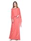 cheap Mother of the Bride Dresses-Sheath / Column Mother of the Bride Dress Two Piece Spaghetti Strap Floor Length Chiffon Sleeveless with Beading 2020