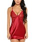 cheap Pajamas &amp; Loungewear-Women&#039;s Sexy Ultra Sexy Nightwear Solid Colored Blushing Pink Red Green S M L