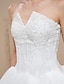 Недорогие Свадебные платья-бальное платье без бретелек длиной до пола, тюль свадебное платье с бисером юаньфэйшани