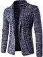 cheap Men&#039;s Sweaters &amp; Cardigans-Men&#039;s Going out Solid Round Neck Cardigan, Long Sleeves Winter Spring