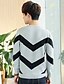 cheap Men&#039;s Sweaters &amp; Cardigans-Men&#039;s Daily Boho / Street chic Solid Colored / Striped / Color Block Long Sleeve Plus Size Regular Pullover, Round Neck Fall / Winter Navy Blue / Gray / Wine XL / XXL / XXXL