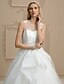 cheap Wedding Dresses-Hall Wedding Dresses Ball Gown Jewel Neck Regular Straps Court Train Organza Bridal Gowns With Appliques 2023