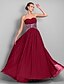 cheap Evening Dresses-Sheath / Column Sparkle &amp; Shine Dress Prom Formal Evening Floor Length Sleeveless Sweetheart Chiffon Backless with Sequin 2023