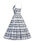 cheap Vintage Dresses-Women&#039;s Vintage Sheath Dress Print High Rise Strap