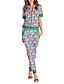 cheap Women&#039;s Two Piece Sets-Women&#039;s Sports / Going out Casual / Street chic T-shirt - Geometric, Print Pant / Spring / Fall
