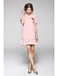 cheap Women&#039;s Dresses-Women&#039;s Daily Going out Sheath Dress - Solid Colored Print Summer Cotton Blushing Pink M L XL