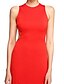 cheap Special Occasion Dresses-Sheath / Column Jewel Neck Floor Length Jersey Dress with Split Front by TS Couture®