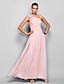 cheap Special Occasion Dresses-Sheath / Column Open Back Dress Prom Formal Evening Floor Length Sleeveless One Shoulder Chiffon with Criss Cross Ruched Flower 2024