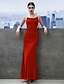 Χαμηλού Κόστους Βραδινά Φορέματα-Ίσια Γραμμή Μινιμαλιστική Φόρεμα Χοροεσπερίδα Μέχρι τον αστράγαλο Αμάνικο Λαιμός σέσουλα Σιφόν με Πιασίματα 2022 / Επίσημο Βραδινό