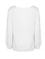 voordelige Grote maten topjes-Dames T-shirt Effen Ronde hals Wit Dagelijks Uitgaan Kleding Streetwear Casual / Winter / Lange mouw