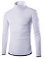 ieftine pulover pentru bărbați-Bărbați Plover Săritor Tricotat Regulat Peteci Bloc Culoare Guler Pe Gât Zilnic Toamnă Alb Negru M L XL / Manșon Lung / Manșon Lung