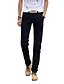 cheap Chinos-Men&#039;s Chinos Trousers Straight Leg Solid Colored Full Length Daily Weekend Basic Slim Black Blue Inelastic / Summer / Fall / Plus Size