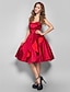cheap Special Occasion Dresses-A-Line 1950s Dress Holiday Homecoming Knee Length Sleeveless Strapless Satin with Pleats 2023