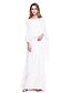 cheap Mother of the Bride Dresses-Sheath / Column Mother of the Bride Dress Two Piece Spaghetti Strap Floor Length Chiffon Sleeveless with Beading 2020