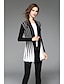 cheap Women&#039;s Sweaters-Women&#039;s Long Sleeve Cotton Cardigan - Color Block, Pleated / Fall