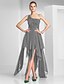 cheap Special Occasion Dresses-A-Line One Shoulder Asymmetrical Chiffon Dress with Beading / Ruched by TS Couture®