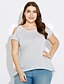 cheap Plus Size Tops-Women&#039;s T shirt Solid Colored Plus Size Round Neck Off Shoulder Daily Weekend Tassel Fringe Short Sleeve Loose Tops Tassel Wine Black Army Green / Sexy