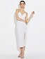 cheap Women&#039;s Dresses-Women&#039;s Lace up Party Club Bodycon Dress - Solid Colored Backless Split Strapless Summer White Black M L XL