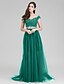 cheap Special Occasion Dresses-Two Piece A-Line Two Piece Prom Formal Evening Dress Sweetheart Neckline Sleeveless Sweep / Brush Train Tulle with Appliques 2021