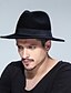abordables Sombreros de hombre-Sombrero Sombrero de fieltro Unisexo Negro Gris Vino Color puro Color sólido / Otoño / Invierno