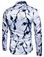 baratos camisas masculinas casuais-Homens Camisa Social Gráfico Colarinho Clássico Branco Azul Marinha Manga Longa Diário Para Noite Imprimir Delgado Blusas Ativo