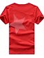 preiswerte Lässige T-Shirts für Herren-Herren T Shirt Geometrisch Rundhalsausschnitt Weiß Schwarz Grau Rote Kurzarm Übergröße Täglich Sport Oberteile Baumwolle Aktiv / Sommer / Frühling / Sommer / Herbst