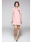 cheap Women&#039;s Dresses-Women&#039;s Daily Going out Sheath Dress - Solid Colored Print Summer Cotton Blushing Pink M L XL