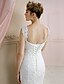 olcso Menyasszonyi ruhák-Sellő fazon Esküvői ruhák Szív-alakú Udvari uszály Csipke Pántok Szexis Illúzió részletek val vel 2021
