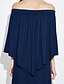 cheap Plus Size Dresses-Women&#039;s Off Shoulder Plus Size Daily Club Maxi Sheath Dress - Solid Colored Ruched Boat Neck Spring Navy Blue Army Green Royal Blue XL XXL XXXL