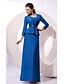 cheap Mother of the Bride Dresses-Sheath / Column Mother of the Bride Dress Convertible Dress Jewel Neck Floor Length Chiffon Sleeveless with Sash / Ribbon 2020