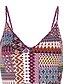 cheap Women&#039;s Swimwear &amp; Bikinis-Women&#039;s Color Block Floral Sports Print One-piece Swimsuit Print Halter Neck Swimwear Bathing Suits Rainbow