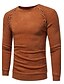 cheap Men&#039;s Sweaters &amp; Cardigans-Men&#039;s Daily Solid Colored Long Sleeve Plus Size Regular Pullover Sweater Jumper, Round Neck Camel / Dark Gray