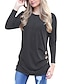 cheap Women&#039;s T-shirts-Women&#039;s Holiday Street chic T-shirt - Solid Colored / Fall