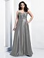 Χαμηλού Κόστους Φορέματα ειδικών περιστάσεων-Γραμμή Α Καρδιά Μακρύ Ελαστικό Σατέν Φόρεμα με Κρυστάλλινη λεπτομέρεια / Πιασίματα με TS Couture®