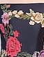 ieftine Rochii de Seară-Linia -A Floral Rochie Invitat la nunta Seară Formală Lungime Podea Fără manșon De Pe Umăr Satin cu Broderie Aplică 2024