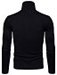 cheap Men&#039;s Pullover Sweater-Men&#039;s Pullover Solid Colored Long Sleeve Regular Sweater Cardigans Turtleneck Fall Winter Yellow White Light gray