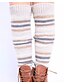 cheap Socks &amp; Tights-Women&#039;s Medium Socks, Wool Acrylic Striped 1set Black Beige Navy Blue Gray Light Brown