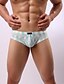 cheap Men&#039;s Briefs Underwear-Men&#039;s Print Striped Briefs Underwear Super Sexy 1 PC Light Blue M