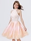 cheap Special Occasion Dresses-Ball Gown Elegant Dress Cocktail Party Short / Mini Sleeveless Off Shoulder Satin with Pleats Pearls 2023