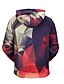 cheap Men&#039;s 3D Hoodies-Men&#039;s Hoodie Hooded Optical Illusion Daily Going out Weekend Active Clothing Apparel Hoodies Sweatshirts  Long Sleeve Camel / Fall