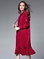 cheap Women&#039;s Dresses-Women&#039;s Velvet Going out Trumpet / Mermaid Dress - Solid Colored Winter Black Gray Wine XXL XXXL XXXXL