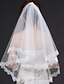 cheap Wedding Veils-One-tier Modern Style / Modern Contemporary / Wedding Wedding Veil Elbow Veils with Appliques Tulle / Oval