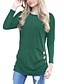 cheap Women&#039;s T-shirts-Women&#039;s Holiday Street chic T-shirt - Solid Colored / Fall