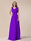 Недорогие Vestidos de noche-Sheath / Column Elegant Dress Prom Formal Evening Floor Length Sleeveless V Neck Chiffon with Pleats Draping Crystal Brooch 2023