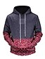 cheap Men&#039;s Hoodies &amp; Sweatshirts-Men&#039;s Hoodie Color Block Hooded Long Sleeve Wine M L XL XXL XXXL / Fall