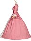 Χαμηλού Κόστους Ιστορικές &amp; Vintage Στολές-Πριγκίπισσα Γλυκιά Λολίτα Rococo Μεσαίωνα Αναγέννησης 18ος αιώνας Φορέματα Κοστούμι πάρτι Χορός μεταμφιεσμένων Γυναικεία Βαμβάκι Στολές Μπορντώ / Ροζ Πεπαλαιωμένο Cosplay Πάρτι Χοροεσπερίδα / Φόρεμα