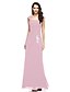 cheap Mother of the Bride Dresses-A-Line Mother of the Bride Dress Straps Floor Length Chiffon with Appliques Side Draping 2021